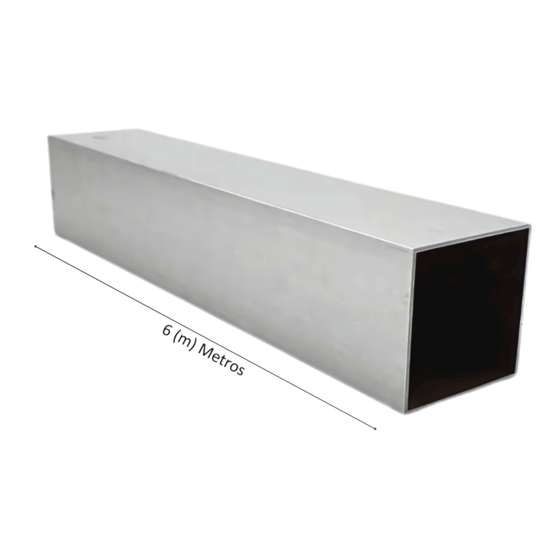 Tubo Quadrado 80 x 80mm (8cmx8cm) - Galvanizado Robusto e Durável